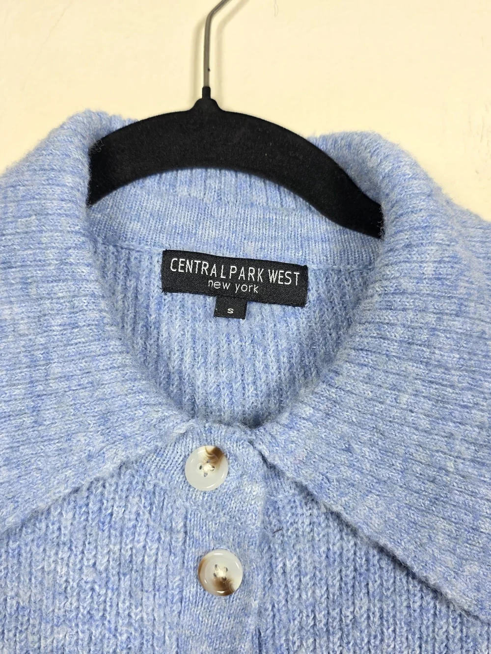CENTRAL PARK WEST MILLIE OVERSIZED POLO SWEATER SIZE S MSRP $180